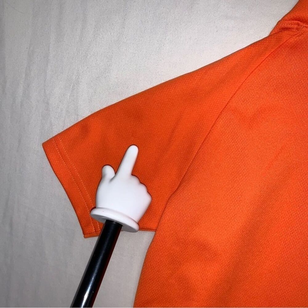 Orange Polo Golf Shirt Boy’s Medium Top Short Sleeve Collared Preppy Spring - Picture 4 of 7